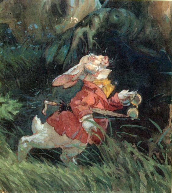 Carta 2, conejito blanco.