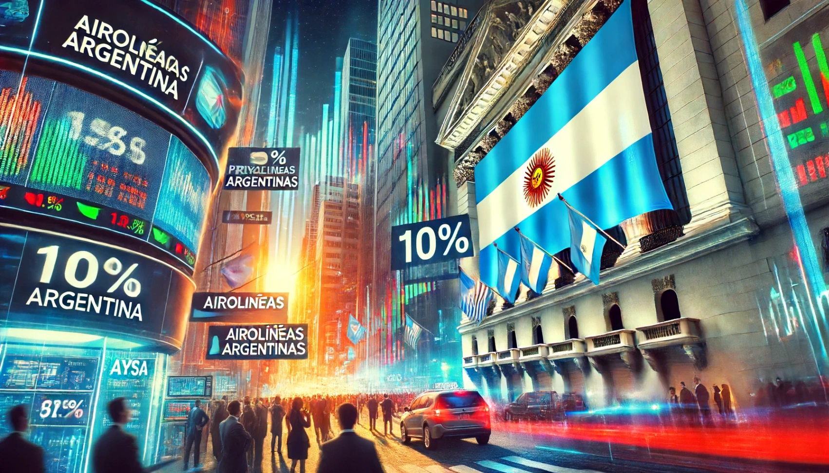 Efecto Ley de Bases: Cae el riesgo país, suben los bonos y las acciones argentinas se disparan hasta 10% en Wall Street