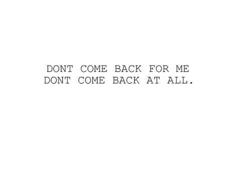 No regreses