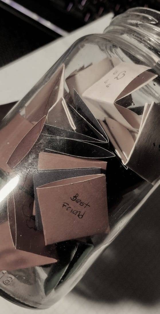 Deje mi amor escrito en notas...