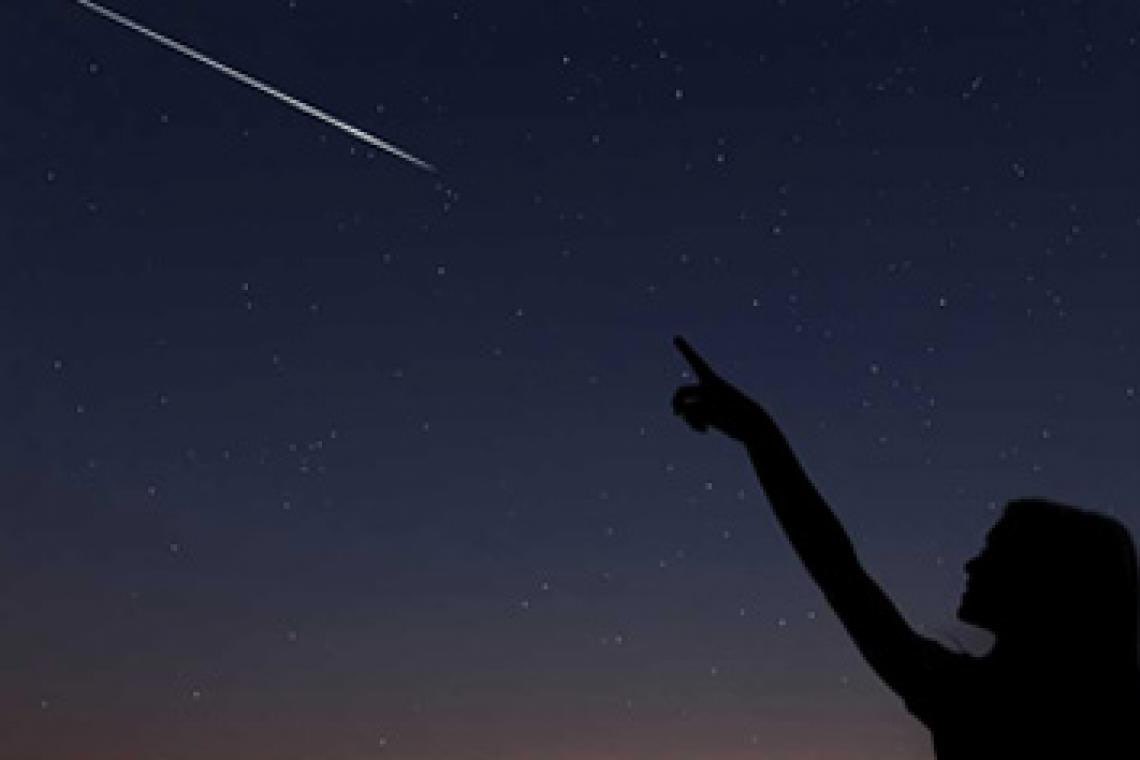 una estrella fugaz
