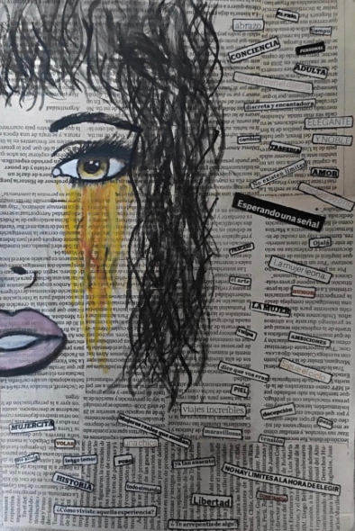 Mejillas teñidas de arte