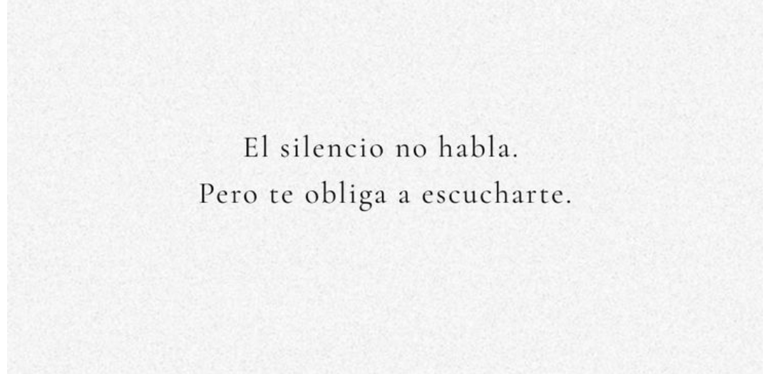 Silencio, sobrio e inocuo silencio