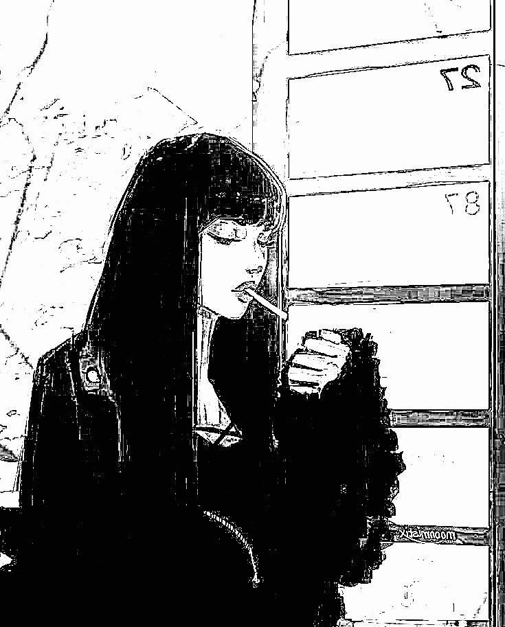 Eu fumo o cigarro