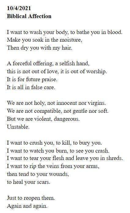 and i love you so much, i'm going to let you kill me