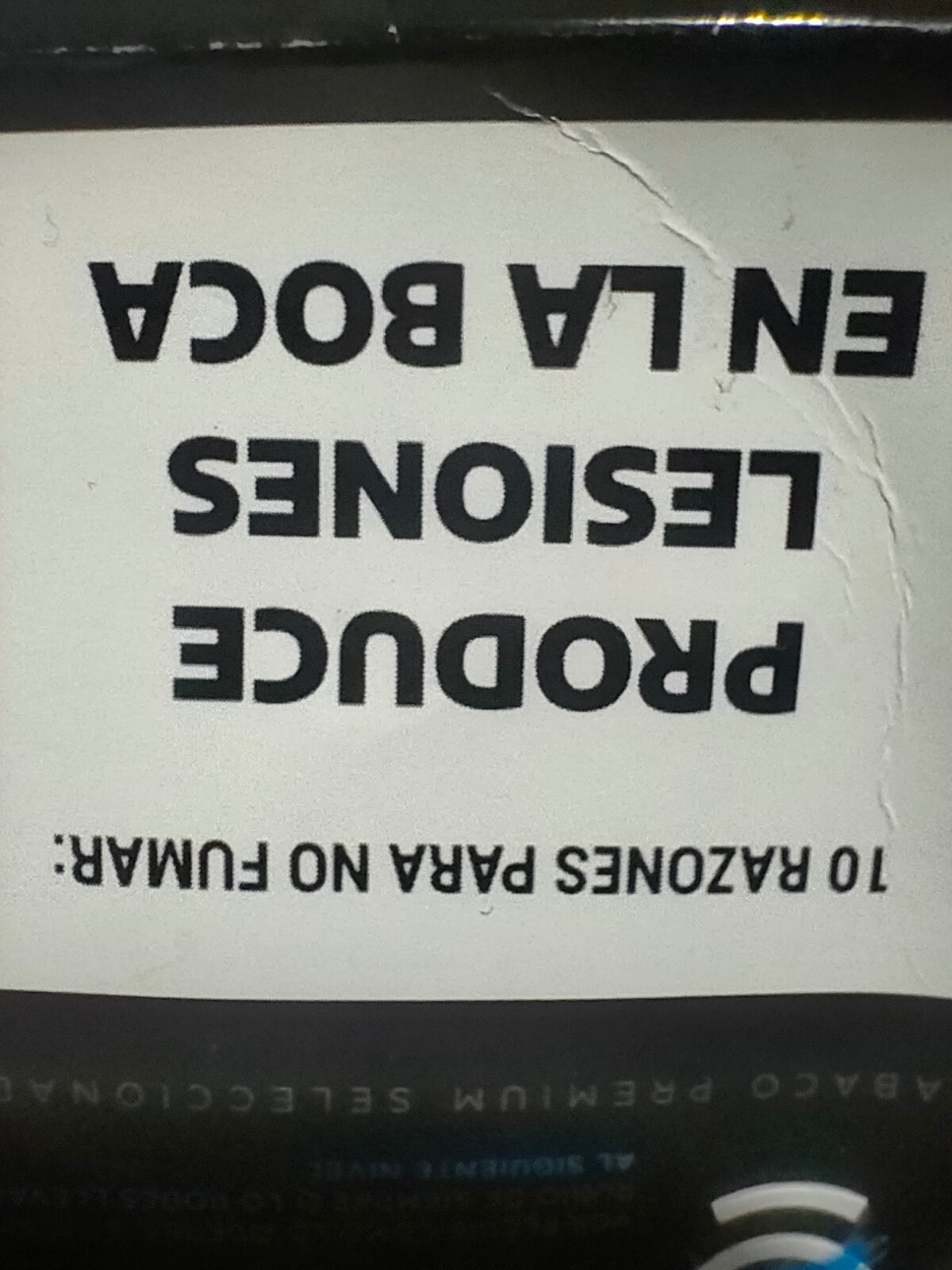 Produce lesiones en la boca.