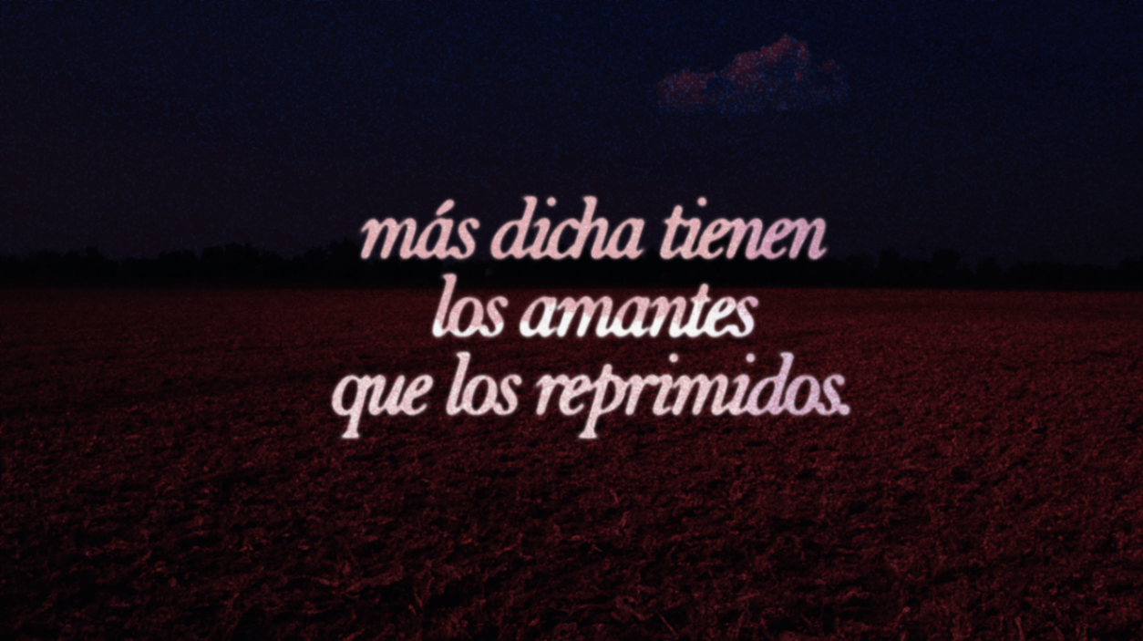 más dicha tienen los amantes que los reprimidos.