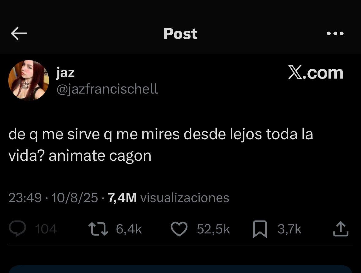 Animate, cagón.