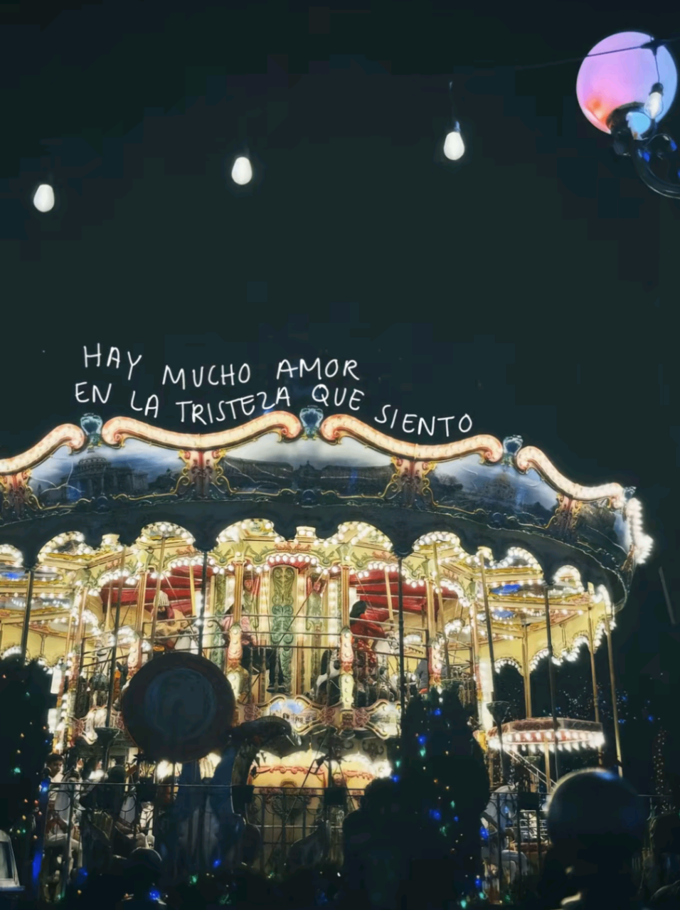 “Hay mucho amor en la tristeza que siento”
