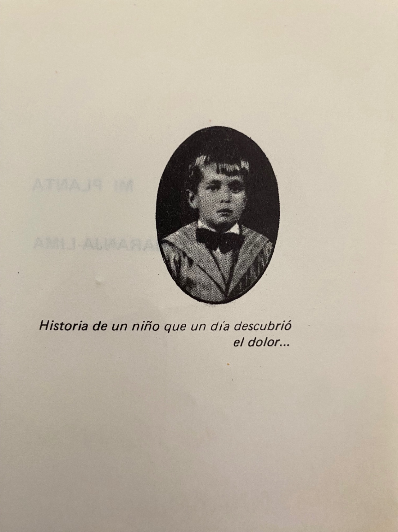 Nota sobre un dolor que llevo en el alma