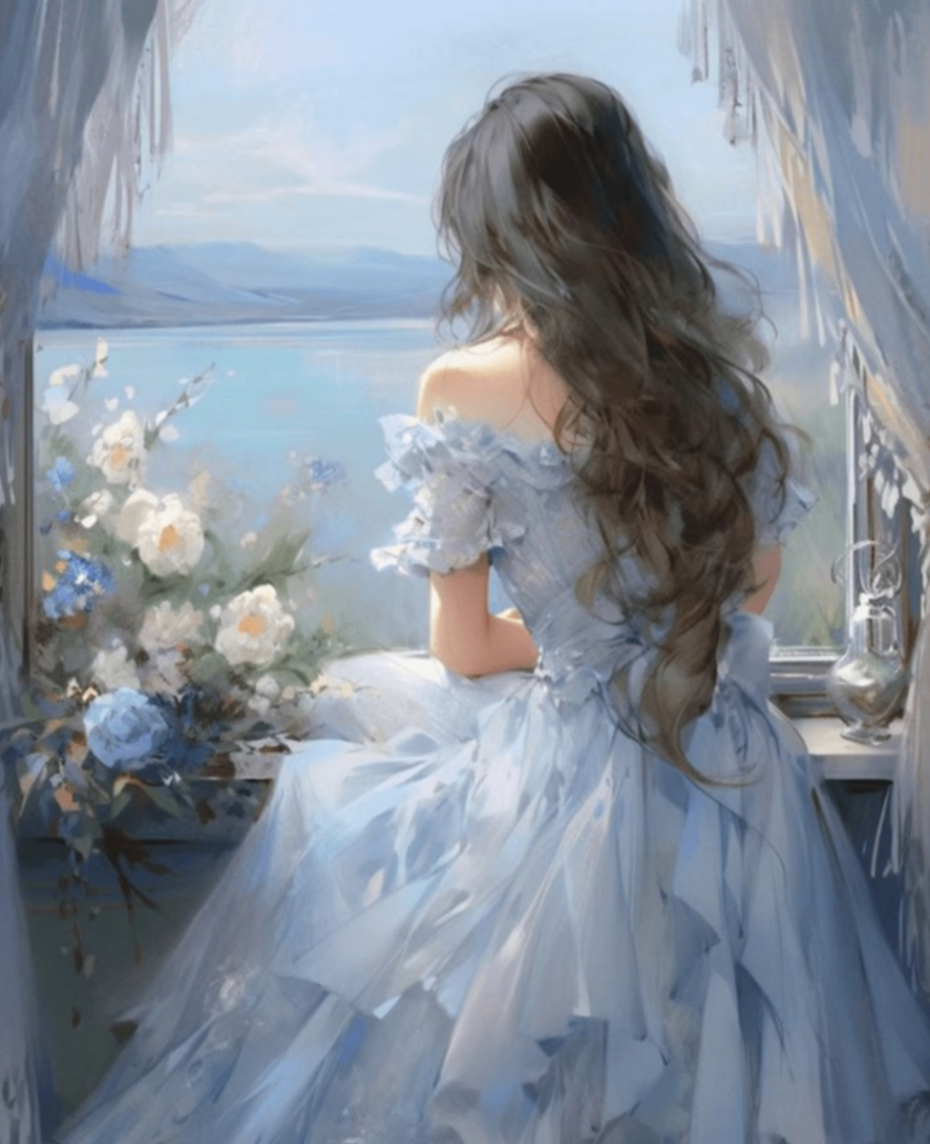 Mi muñeca vestida de azul 