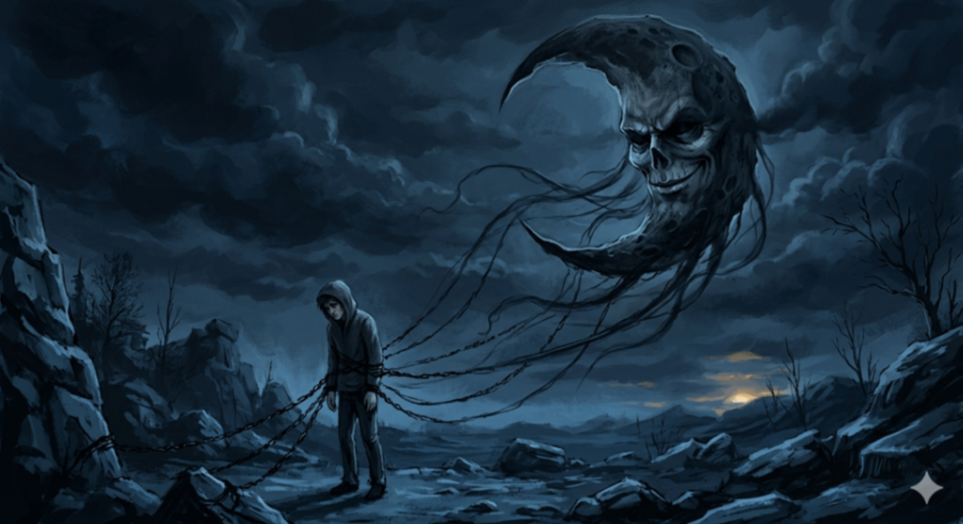 La luna que se lleva mi niñez.